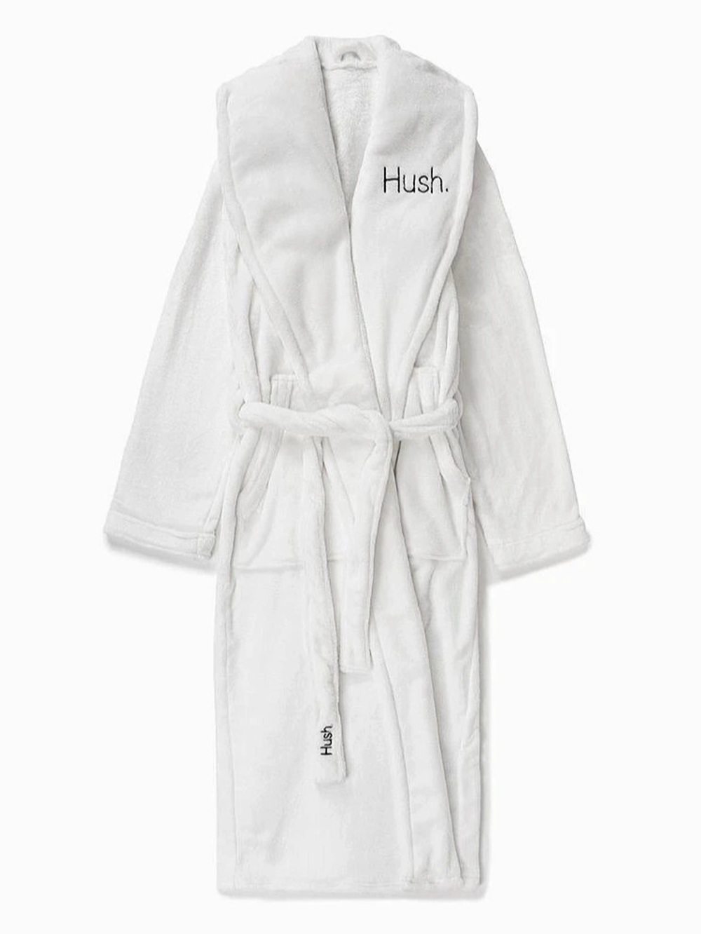 Hush 3 lb Weighted Plush Robe White Size L/XL - Unisex